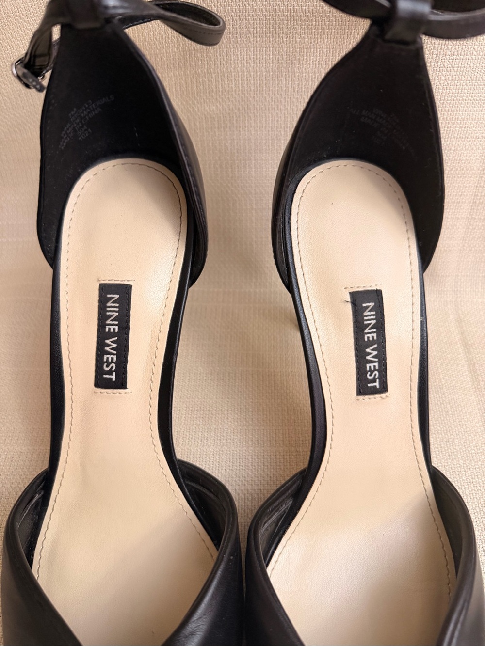 Nine West Black D'Orsay High Heel Pump with Knotted Front - Picture 8 of 10